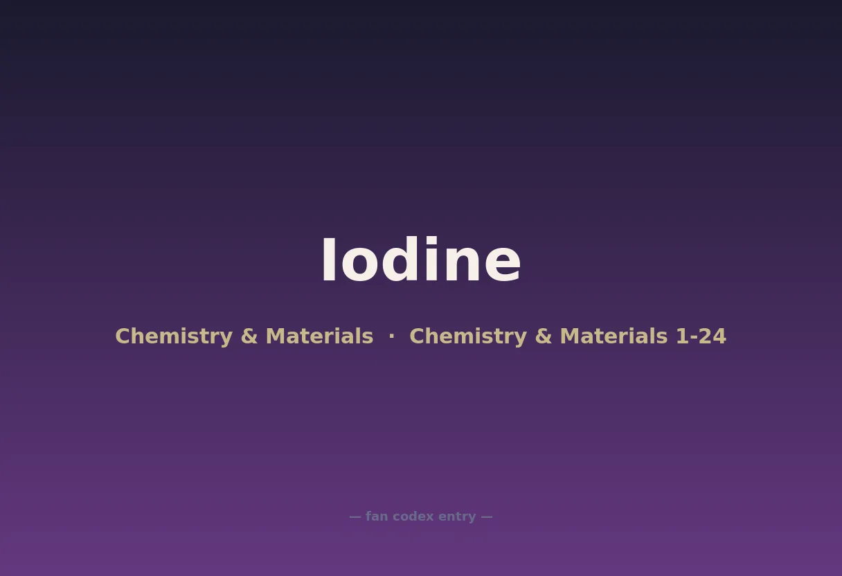 Iodine