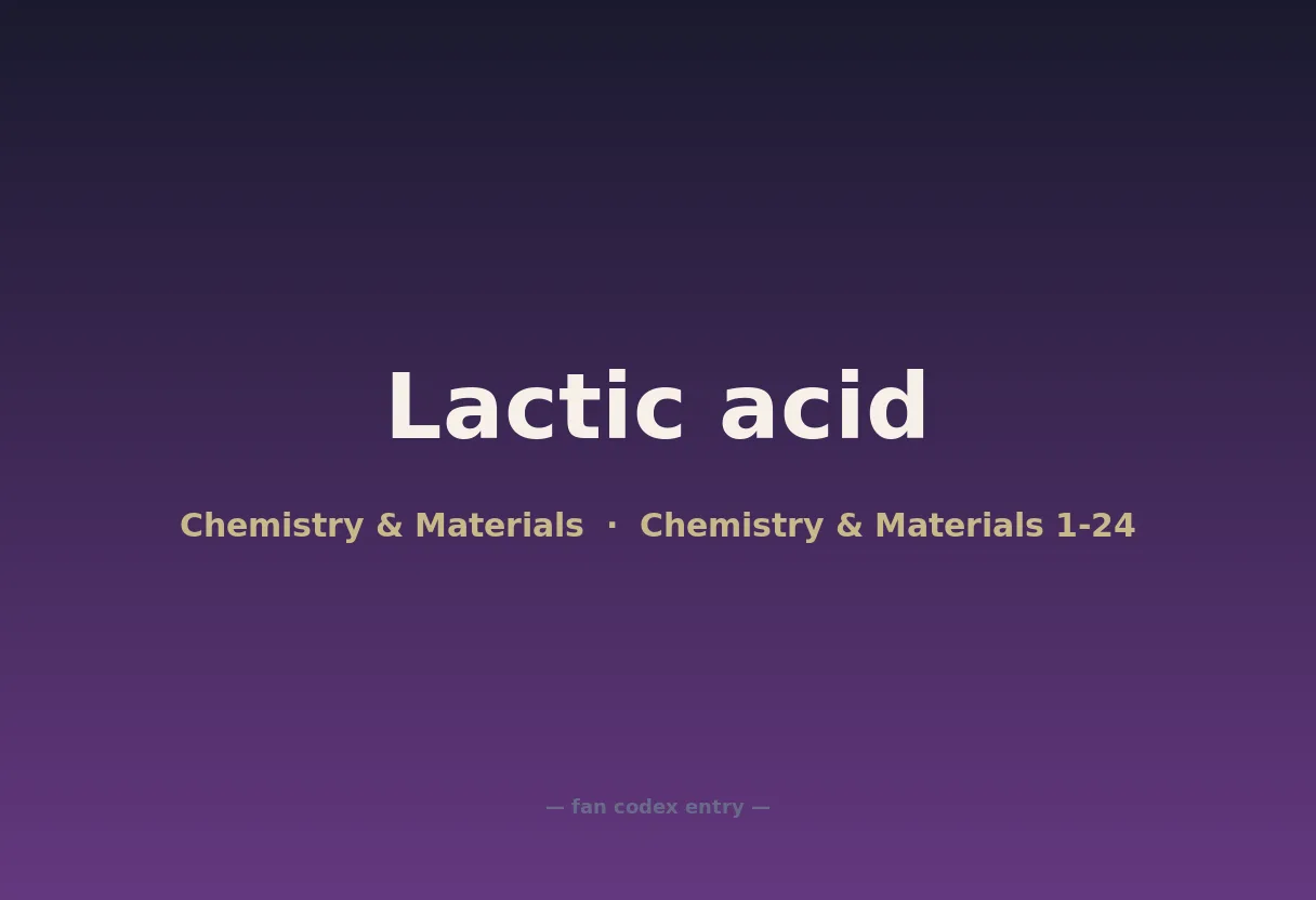 Lactic acid