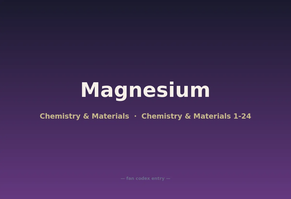 Magnesium