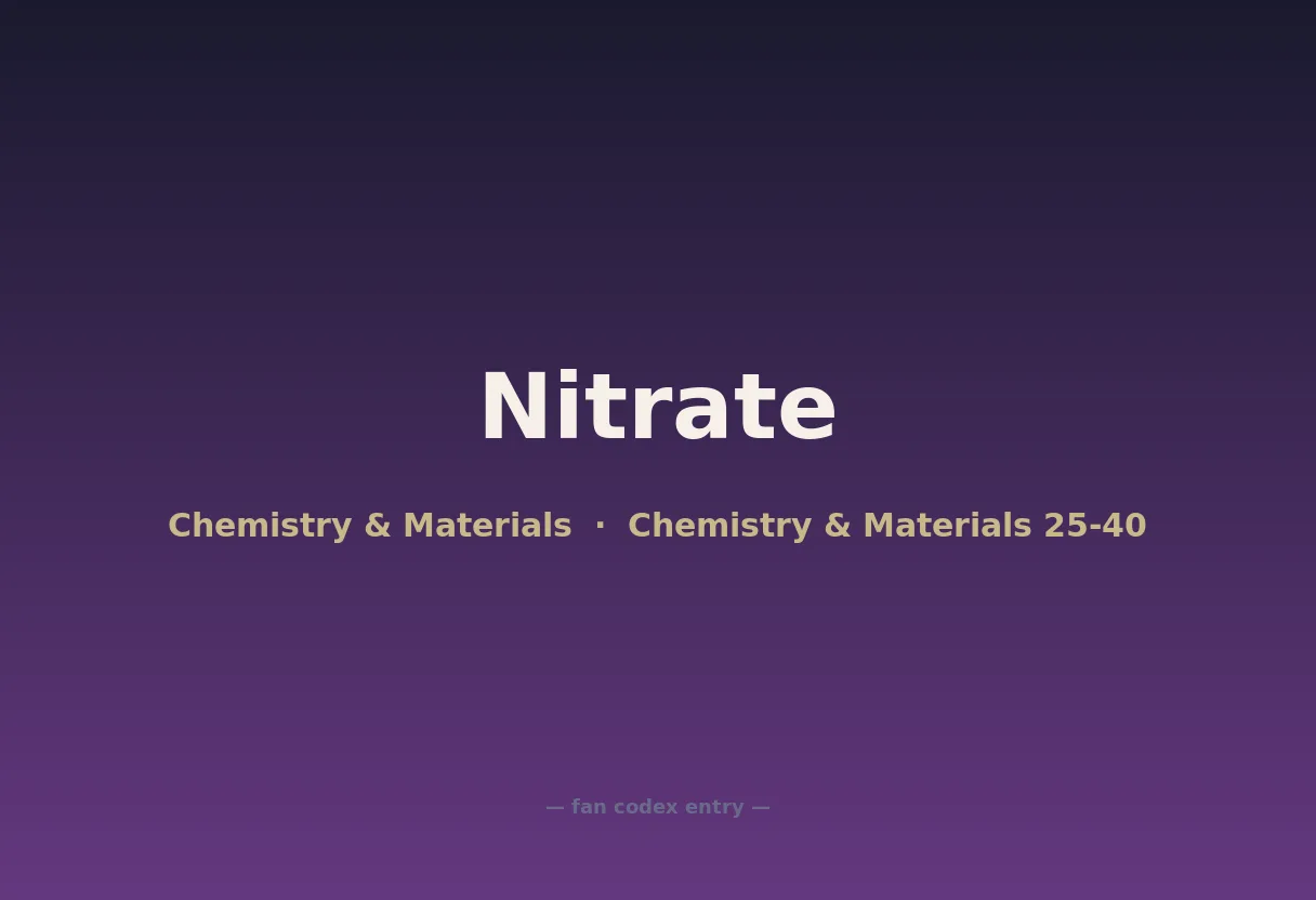 Nitrate