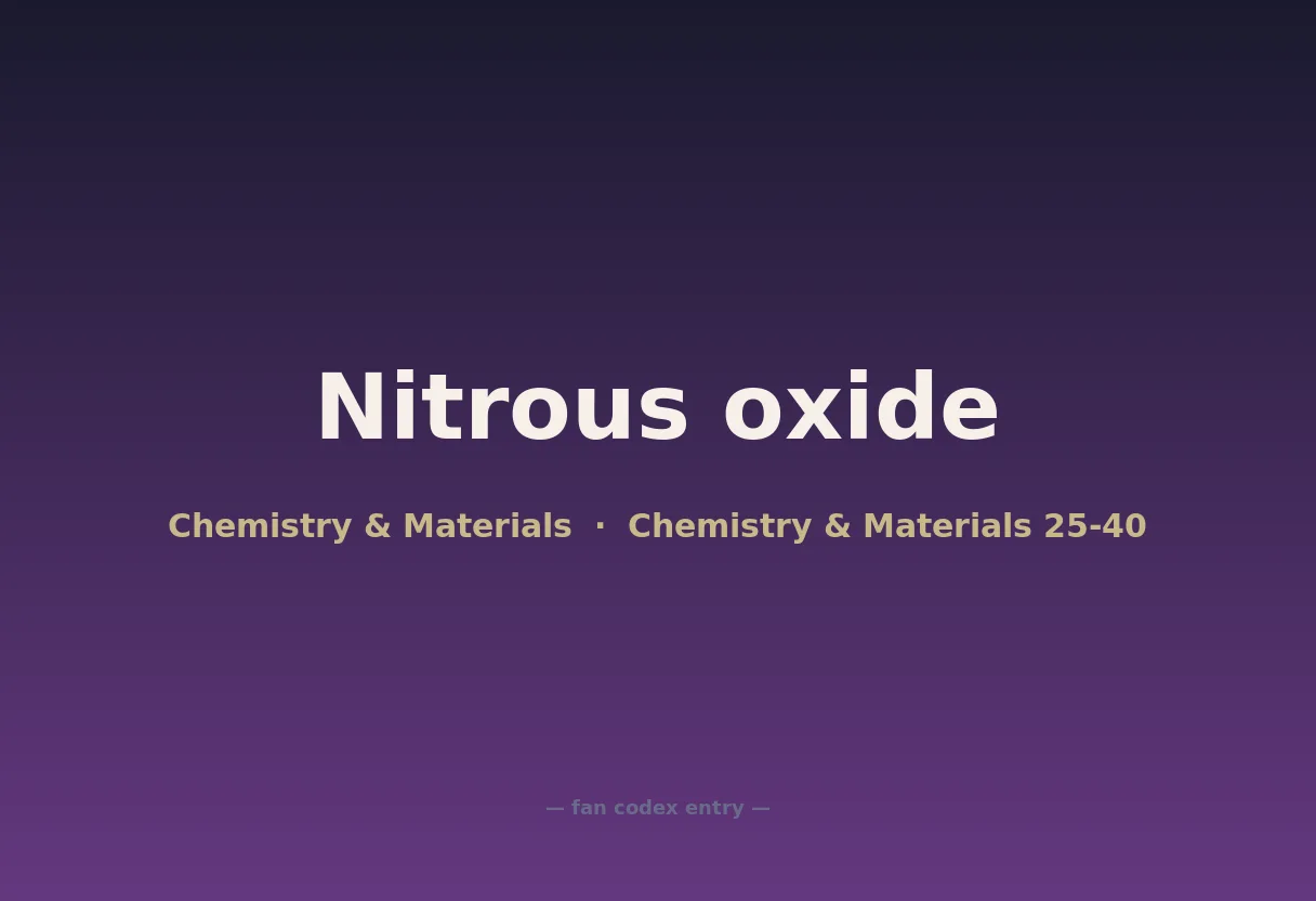 Nitrous oxide