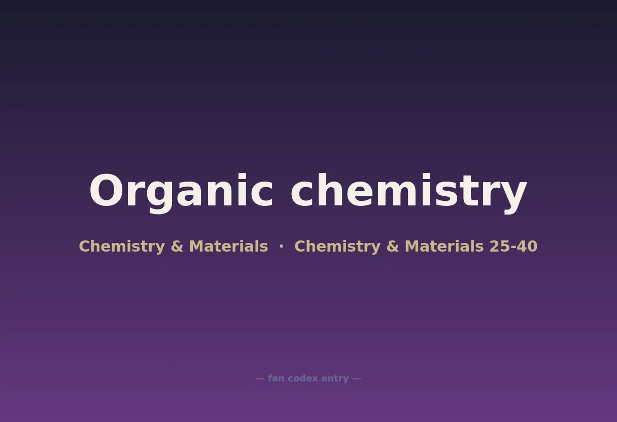 Organic chemistry